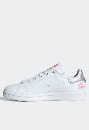 Tenis Lifestyle Blanco-Plateado-Fucsia adidas Originals Stan Smith x Hello Kitty & Friends