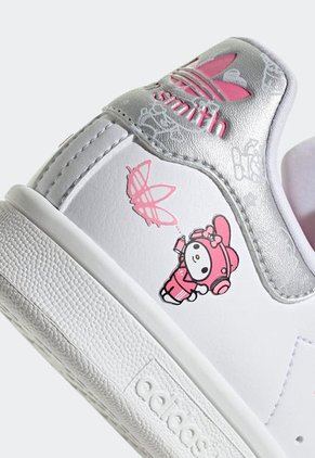 Tenis Lifestyle Blanco-Plateado-Fucsia adidas Originals Stan Smith x Hello Kitty & Friends
