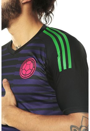 Camiseta Selección Colombia Negra-Morada-Verde adidas Performance FCF H GK JSY
