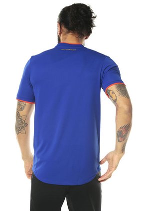 Camiseta Selección Colombia Azul Royal-Naranja Neón adidas Performance FCF A AU JSY