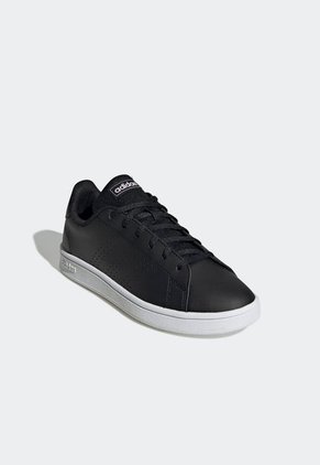 Tenis Lifestyle Negro-Blanco-Rosa adidas Performance Advantage Base Court
