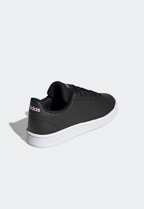 Tenis Lifestyle Negro-Blanco-Rosa adidas Performance Advantage Base Court