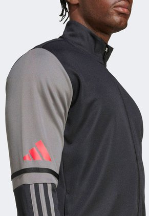 Chaqueta Negro-Gris-Coral adidas Performance Squadra 25