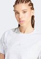 Camiseta Gris Claro-Blanco adidas Sportswear Essentials de adidas Performance