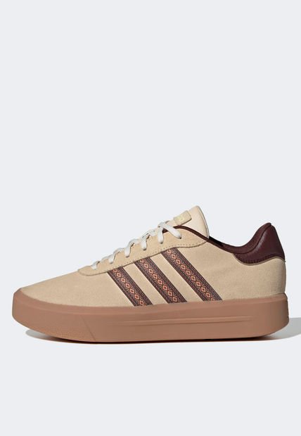 Tenis Lifestyle Beige-Marrón adidas Sportswear Court Platform Suede