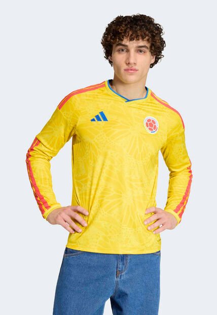 Camiseta Selección Colombia Local 26 Manga Larga adidas Performance Amarillo