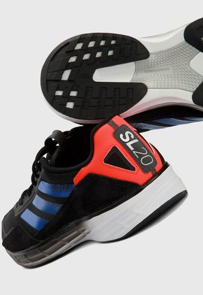 Tenis Running Negro-Naranja-Azul adidas Performance Sl 20.2 M