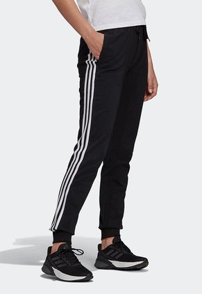 Pantalón Negro-Blanco adidas Performance Essentials 3 Rayas