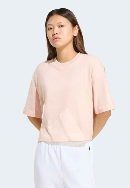 Camiseta adidas Sportswear Essentials Rosa Nude