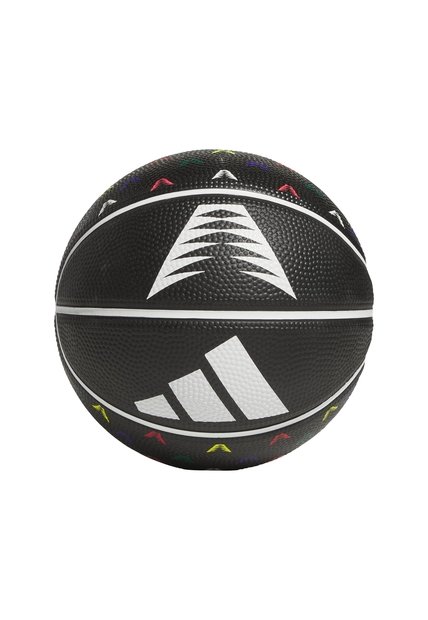 Minibalón Basketball Negro Adidas Básquet 3 Rayas Caucho