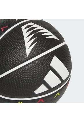 Minibalón Basketball Negro Adidas Básquet 3 Rayas Caucho