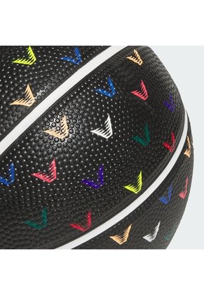 Minibalón Basketball Negro Adidas Básquet 3 Rayas Caucho
