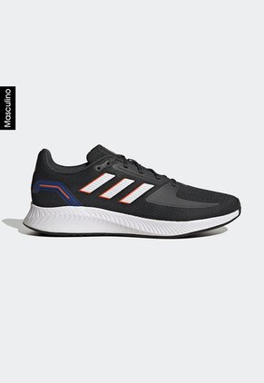 Tenis Running Negro-Blanco-Naranja adidas Performance Runfalcon 2.0