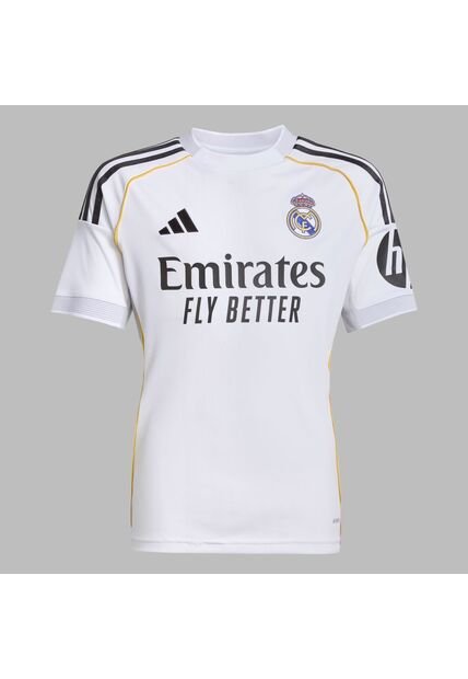 Camiseta Adidas Adolescente Local Real Madrid 25/26 - Blanco