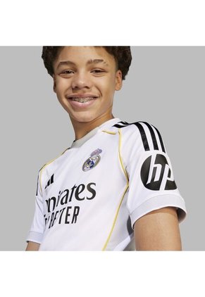 Camiseta Adidas Adolescente Local Real Madrid 25/26 - Blanco
