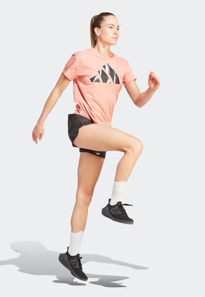 Short Negro-Blanco adidas Performance Run It Brand Love