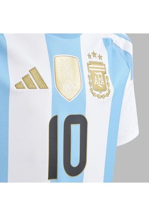 Camiseta Adidas Kids Argentina 24 Messi Home - Azul-Blanco