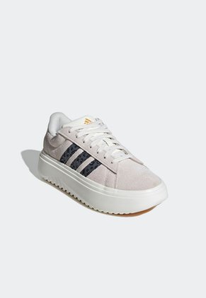 Tenis Lifestyle Beige-Marfil-Gris adidas Performance Grand Court Platform