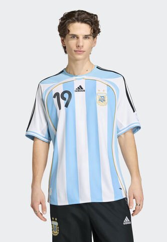 Camiseta adidas Performance Primera equipación de Argentina 2006 Messi Blanco adidas Performance