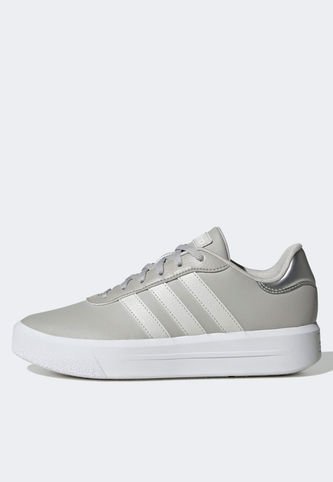 Tenis Lifestyle Gris-Blanco-Plateado adidas Sportswear Court Platform adidas Performance