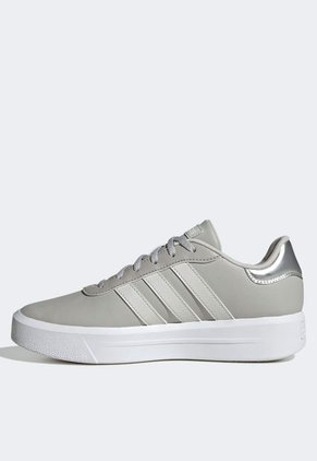 Tenis Lifestyle Gris-Blanco-Plateado adidas Sportswear Court Platform