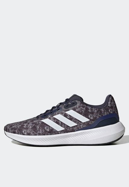Tenis Running Azul Navy-Blanco-Negro adidas Performance Runfalcon 3.0