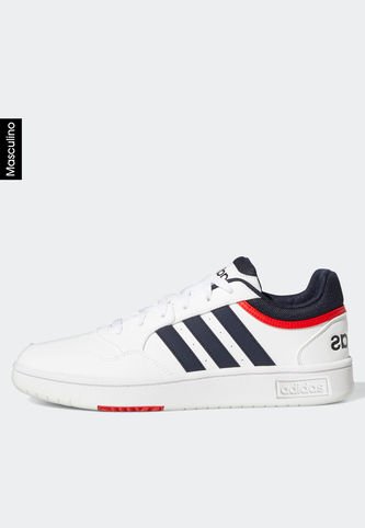 Tenis Lifestyle Blanco-Azul-Rojo adidas Performance Hoops 3.0 Low Classic Vintage adidas Performance