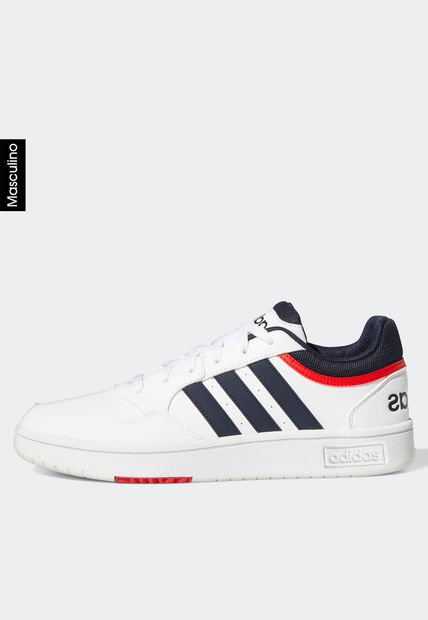 Tenis Lifestyle Blanco-Azul-Rojo adidas Performance Hoops 3.0 Low Classic Vintage