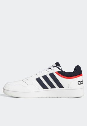 Tenis Lifestyle Blanco-Azul-Rojo adidas Performance Hoops 3.0 Low Classic Vintage
