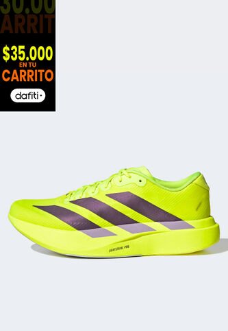 Tenis adidas Performance Adizero Evo SL Woven Amarillo Neón adidas Performance