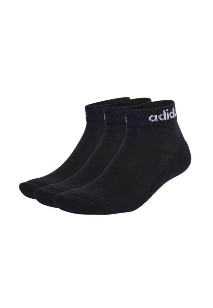 MEDIAS  LINEAL TOBILLO 3 PARES - HOMBRE - NEGRO