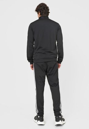 Sudadera Negro-Blanco adidas Performance Primegreen Essentials 3 Rayas