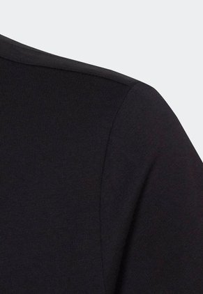 Camiseta Negro-Blanco adidas Performance Essentials Logo Grande