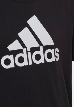 Camiseta Negro-Blanco adidas Performance Essentials Logo Grande