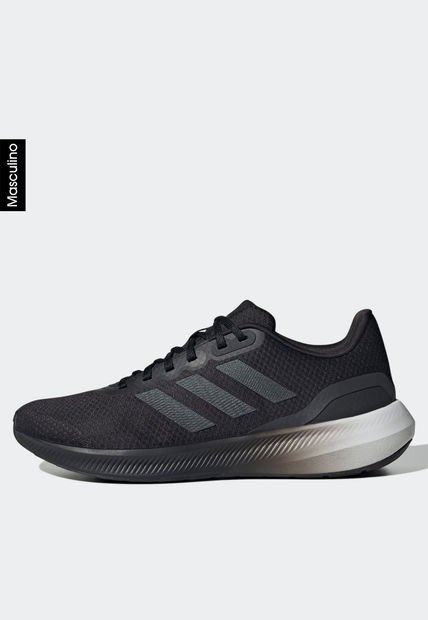 Tenis Running Negro-Gris-Blanco adidas Performance Runfalcon 3