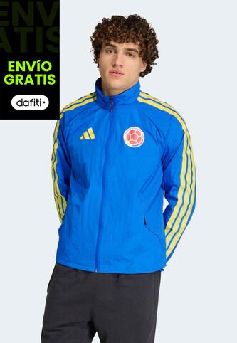 Chaqueta Selección Colombia adidas Anthem local Azul adidas Performance