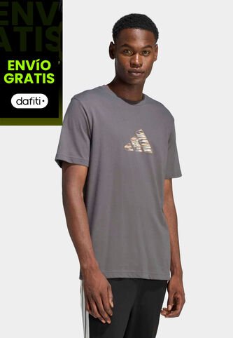 Camiseta adidas Sportswear Graphic Camo Explorer Gris adidas Performance