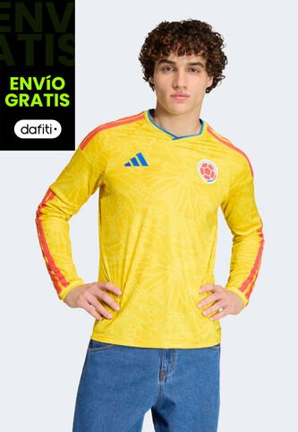 Camiseta Selección Colombia Local 26 Manga Larga adidas Performance Amarillo adidas Performance