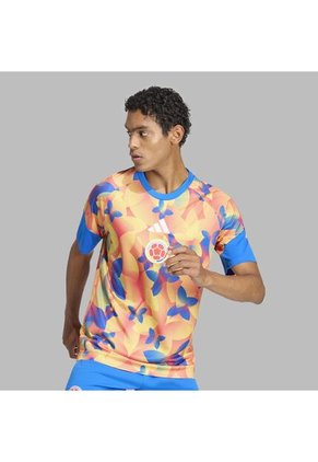 Camiseta Adidas Hombre Prepartido Local Selección Colombia 26 - Azul