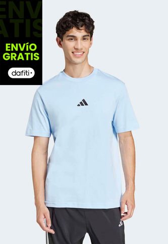 Camiseta adidas Sportswear Essentials Celeste adidas Performance