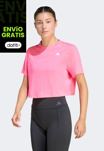 Camiseta adidas Performance Train Essentials Boxy Rosa adidas Performance
