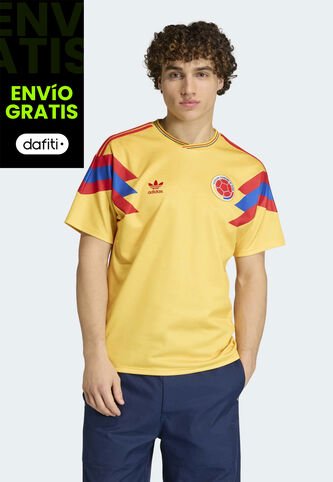 Camiseta adidas Performance Visitante Selección Colombia 1990 Amarilla adidas Performance