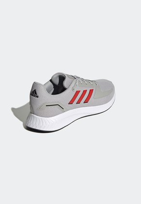 Tenis Running Gris-Rojo-Blanco adidas Performance Runfalcon 2.0