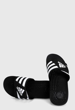 Playera Negro-Blanco adidas Performance Chanclas Adissage
