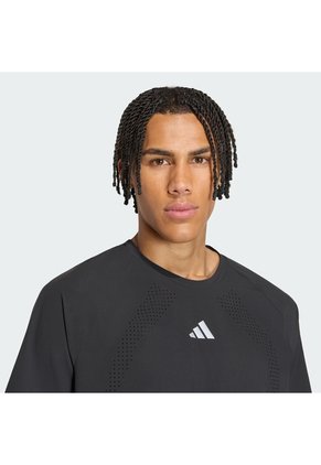 Camiseta Running Negro Adidas Adi365 Aspyre