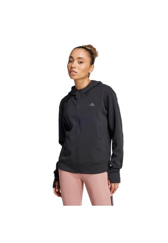 Buzo Entrenamiento Negro Adidas D4T Cierre Frontal Mujer adidas Performance