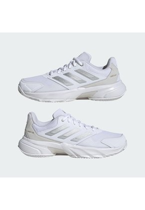 Tenis Tenis Blanco Adidas Courtjam Control 3 Arcilla Mujer