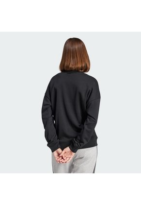 Buzo Negro Adidas Essentials Linear French Terry Mujer