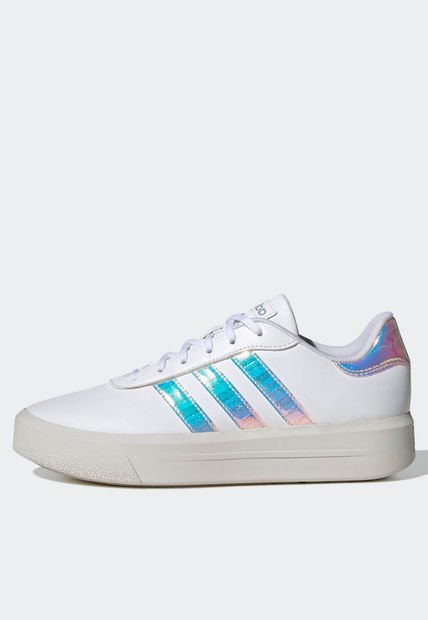 Tenis Lifestyle Blanco Tornasol adidas Performance Court Plataforma Compra Ahora Dafiti Colombia