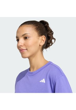 Camiseta Entrenamiento Morado Adidas Train Essentials Boxy Mujer